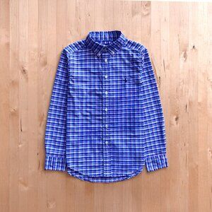 Ralph Lauren Plaid Dress Shirt Boys Medium
